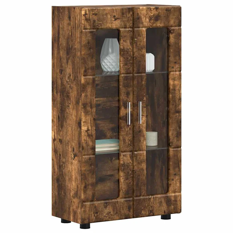 Vitrinenschrank mit Glastüren und 3 Fächern