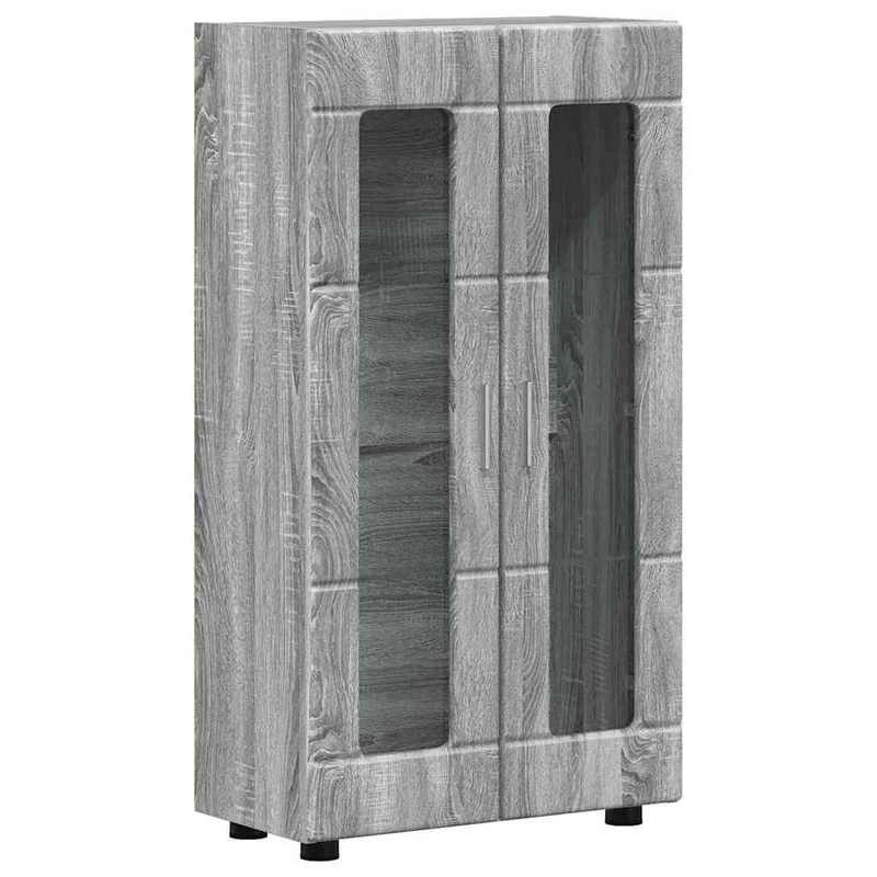 Vitrinenschrank mit Glastüren und 3 Fächern
