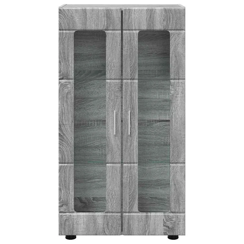 Vitrinenschrank mit Glastüren und 3 Fächern