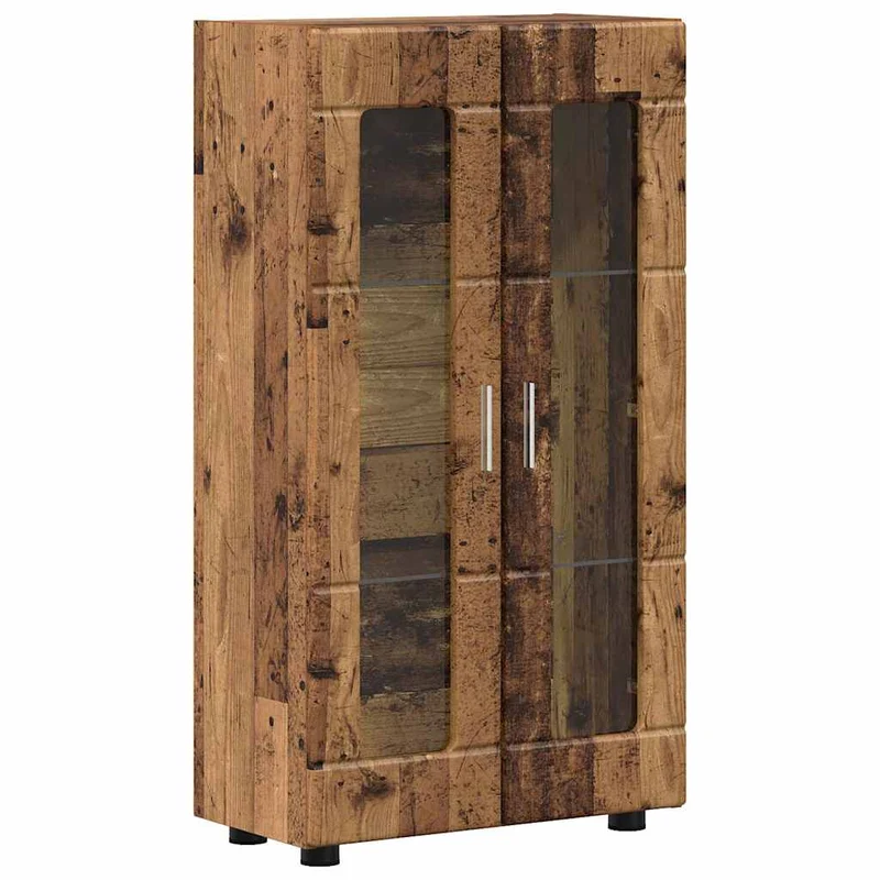 Vitrinenschrank mit Glastüren und 3 Fächern