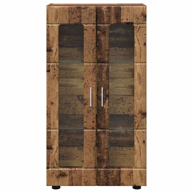 Vitrinenschrank mit Glastüren und 3 Fächern