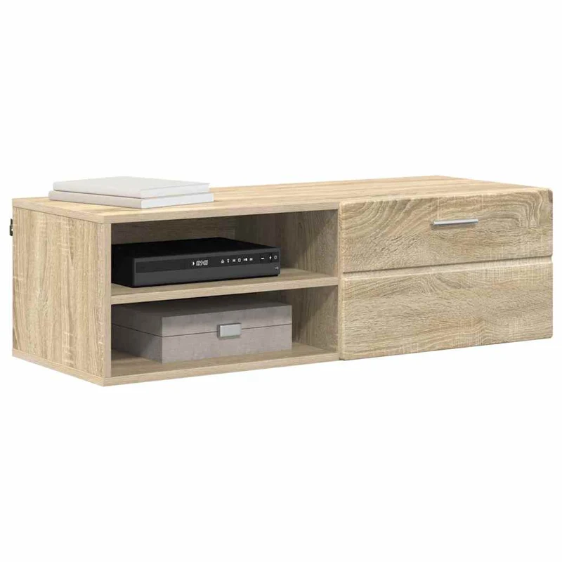 Wandmontiertes Lowboard mit Schublade 100 cm