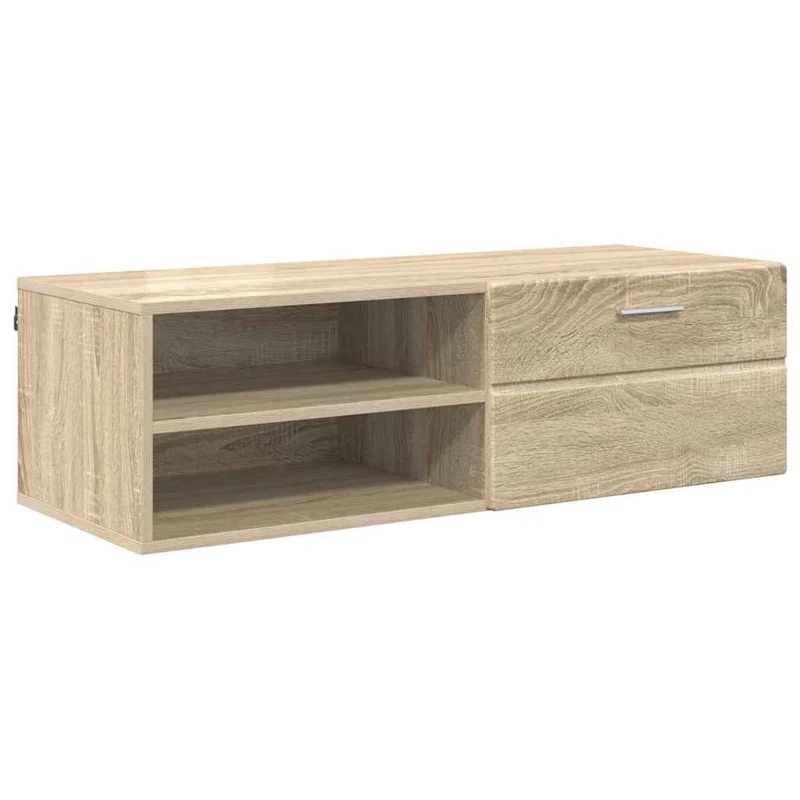 Wandmontiertes Lowboard mit Schublade 100 cm