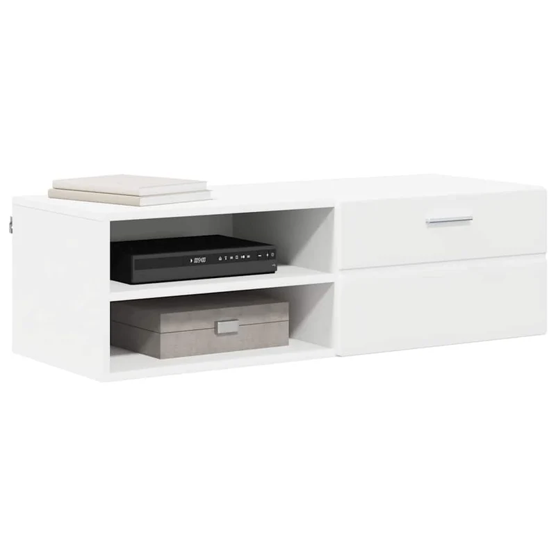 Wandmontiertes Lowboard mit Schublade 100 cm