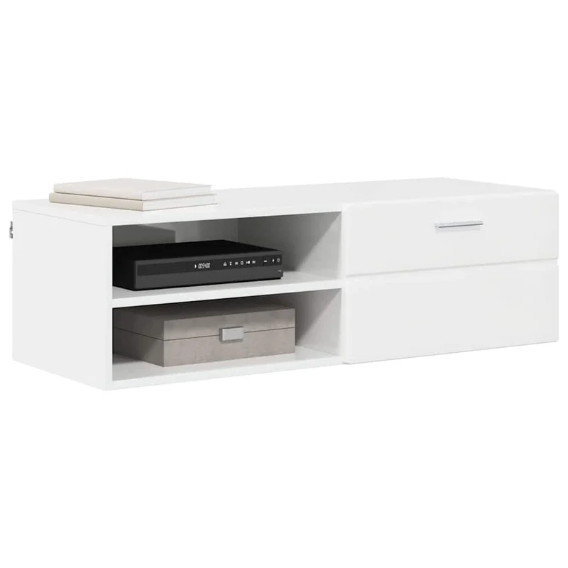 Wandmontiertes Lowboard mit Schublade 100 cm