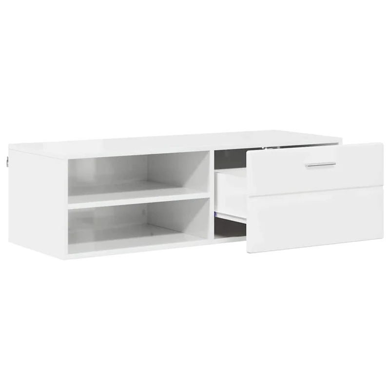 Wandmontiertes Lowboard mit Schublade 100 cm