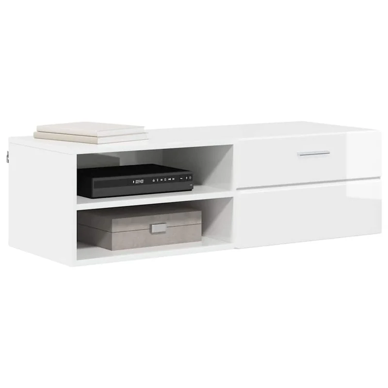 Wandmontiertes Lowboard mit Schublade 100 cm