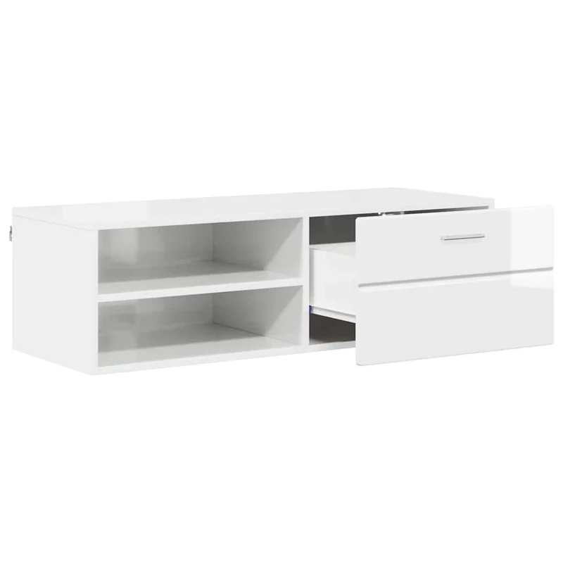 Wandmontiertes Lowboard mit Schublade 100 cm