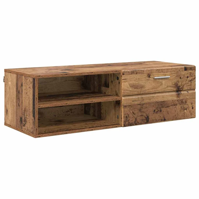 Wandmontiertes Lowboard mit Schublade 100 cm