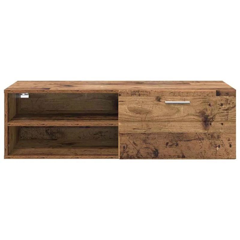 Wandmontiertes Lowboard mit Schublade 100 cm