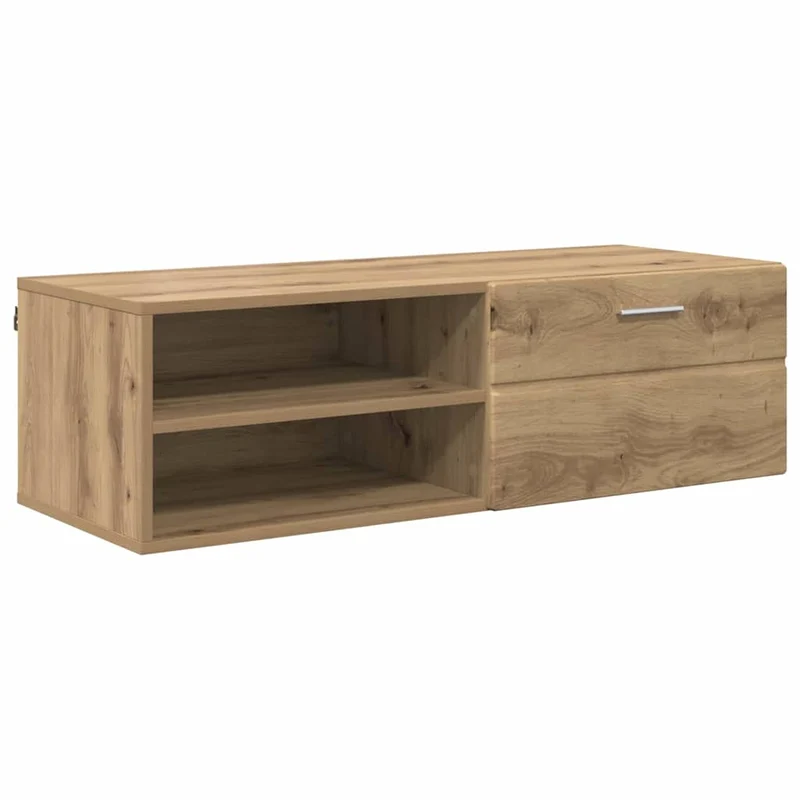 Wandmontiertes Lowboard mit Schublade 100 cm