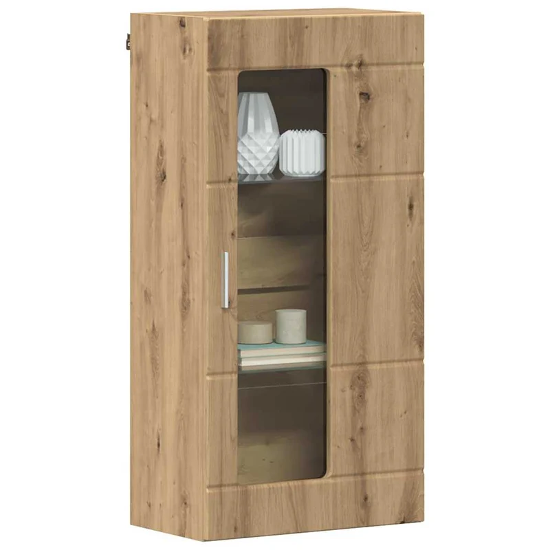 Wandschrank mit Glastür und -böden - 100 cm