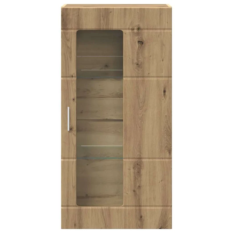 Wandschrank mit Glastür und -böden - 100 cm