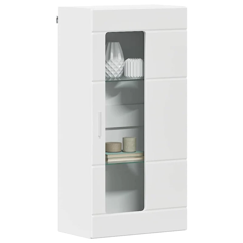 Wandschrank mit Glastür und -böden - 100 cm