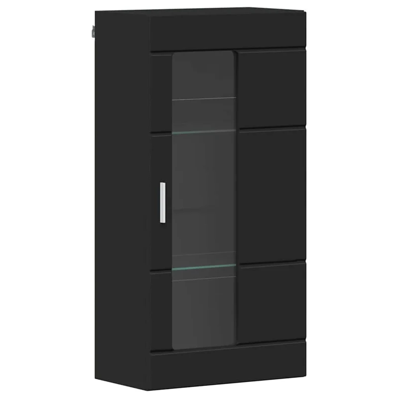 Wandschrank mit Glastür und -böden - 100 cm