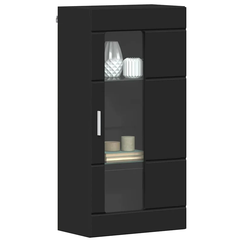 Wandschrank mit Glastür und -böden - 100 cm