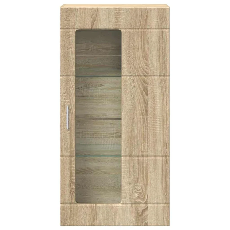 Wandschrank mit Glastür und -böden - 100 cm