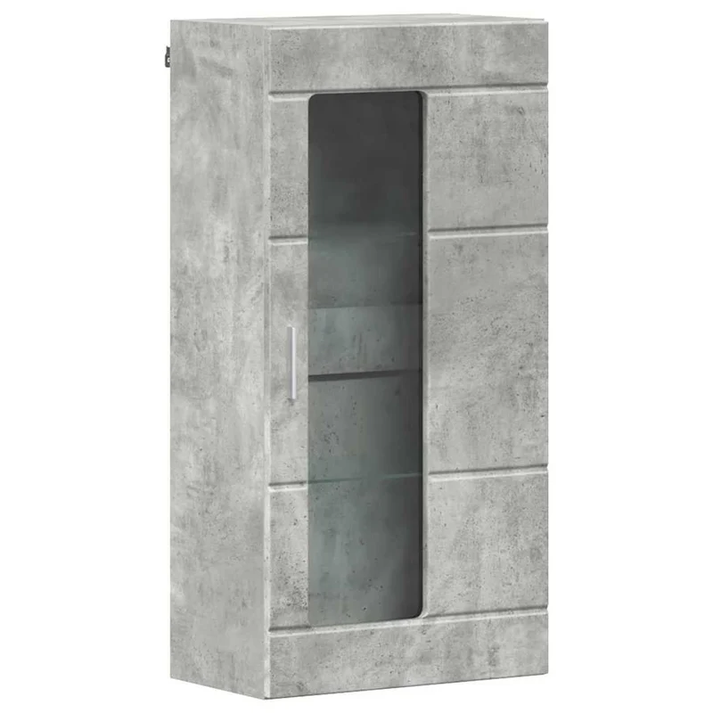 Wandschrank mit Glastür und -böden - 100 cm