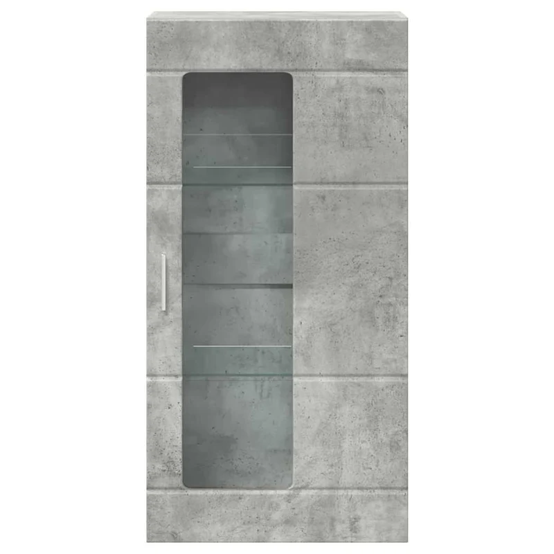 Wandschrank mit Glastür und -böden - 100 cm