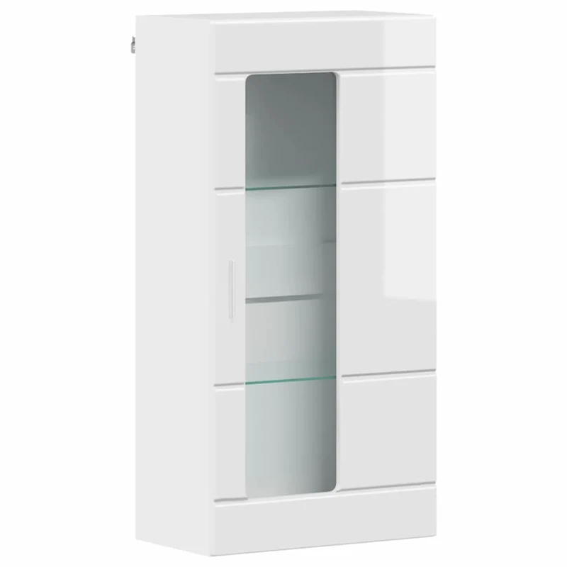 Wandschrank mit Glastür und -böden - 100 cm