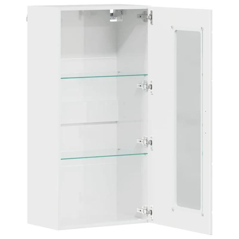 Wandschrank mit Glastür und -böden - 100 cm