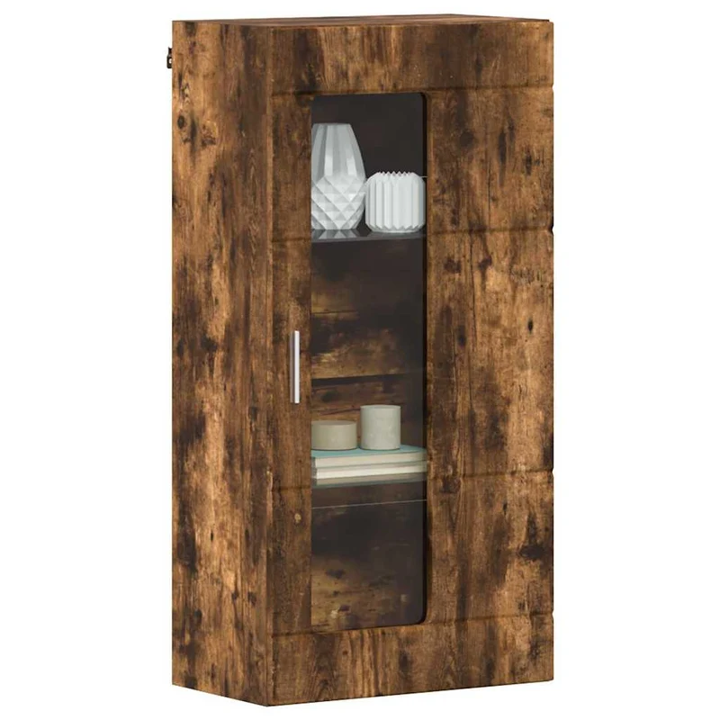 Wandschrank mit Glastür und -böden - 100 cm