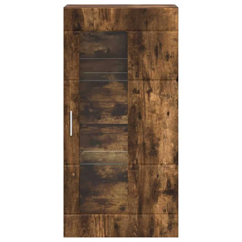 Wandschrank mit Glastür und -böden - 100 cm