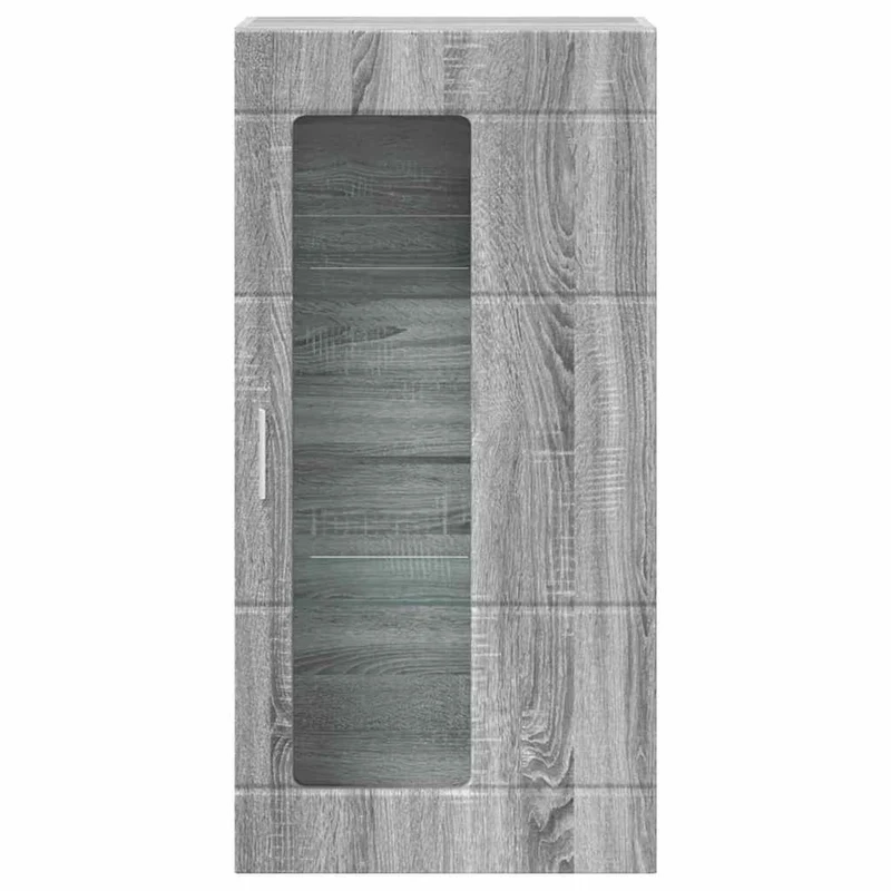 Wandschrank mit Glastür und -böden - 100 cm