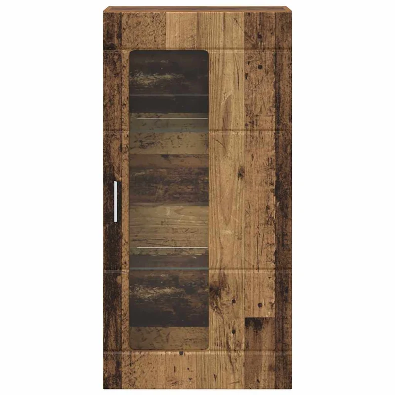 Wandschrank mit Glastür und -böden - 100 cm
