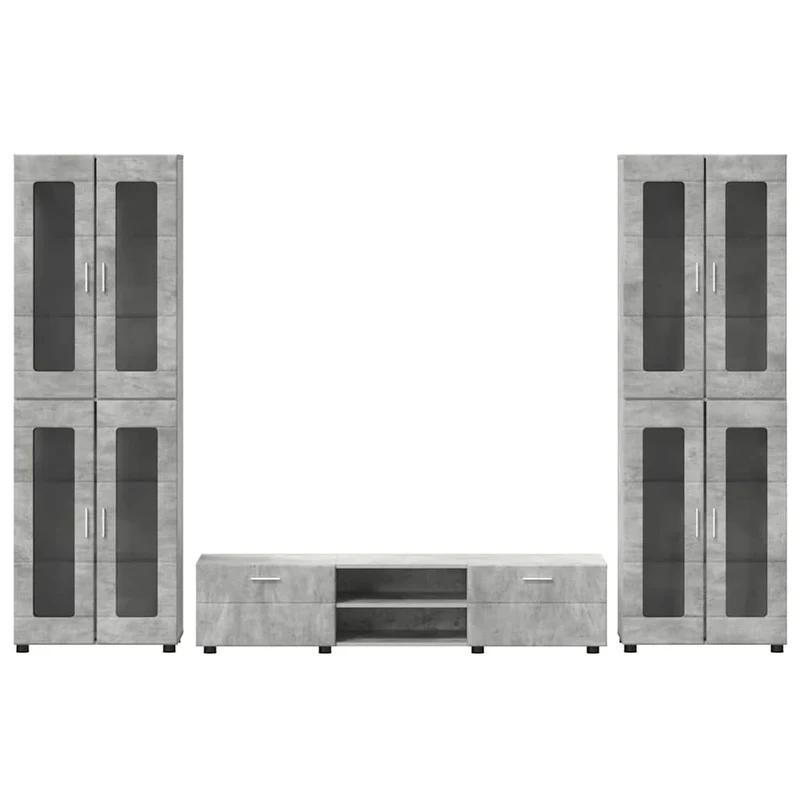 TV-Schrankset mit zwei Hochränken 3-tlg Set