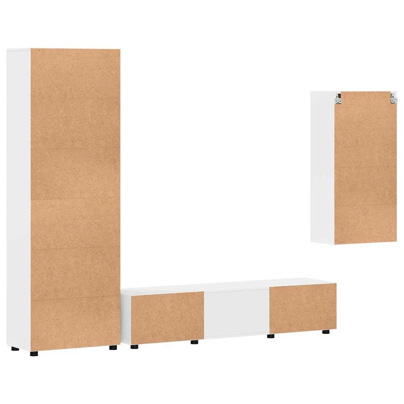 Modulare Wohnwand mit TV-Bank 3tlg