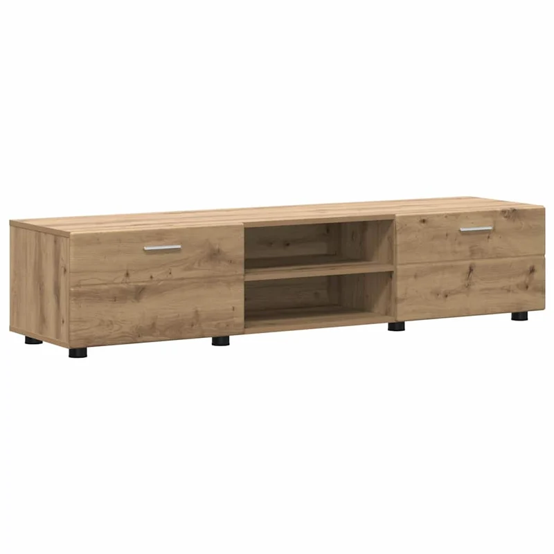 Fernsehmöbel-Set mit Lowboard und Wandschränken