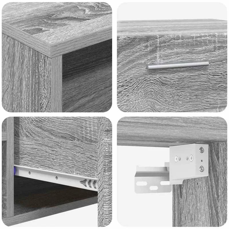 Fernsehmöbel-Set mit Lowboard und Wandschränken