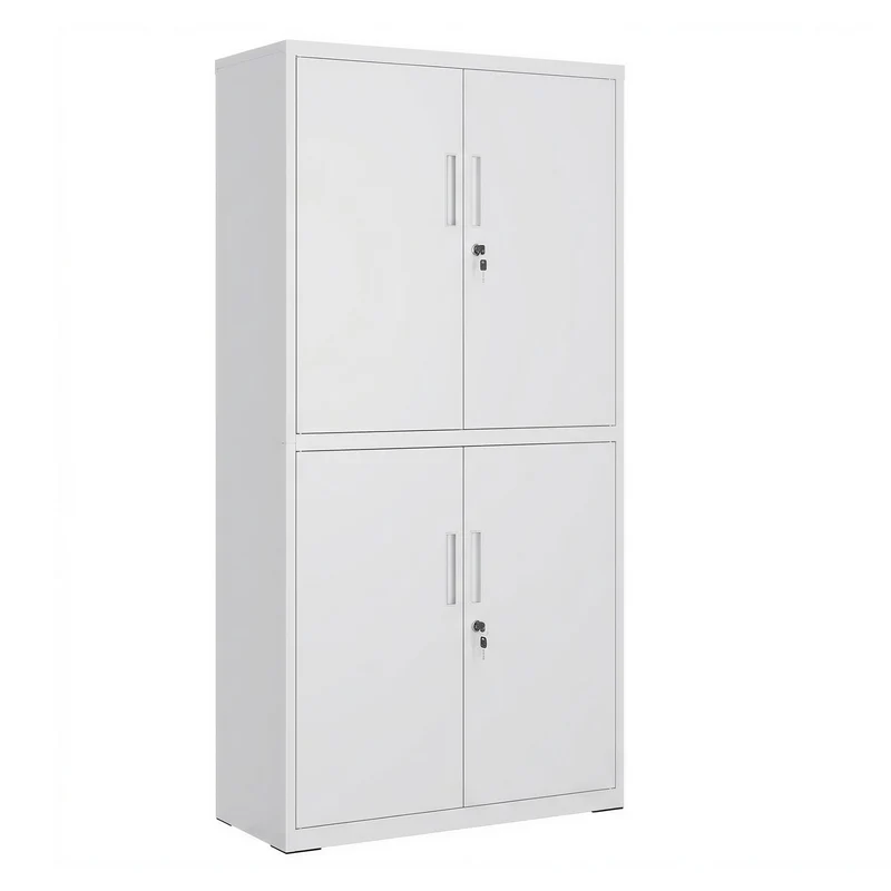 Vielseitiger Stahlschrank mit 4 Türen und verstellbaren Ebenen