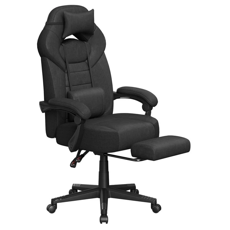 Ergonomischer Bürostuhl mit Fußstütze