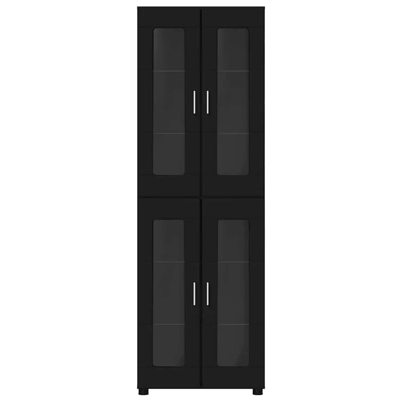 Highboard mit 4 Glastüren - Vitrine 182 cm hoch