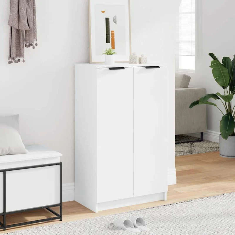 Geschlossener Schuhschrank mit 6 Regalböden