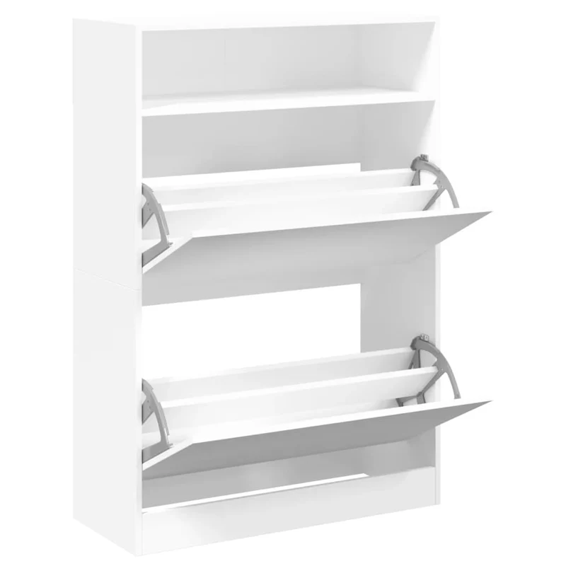 Schmaler Schuhschrank mit 2 Klappen & Ablage