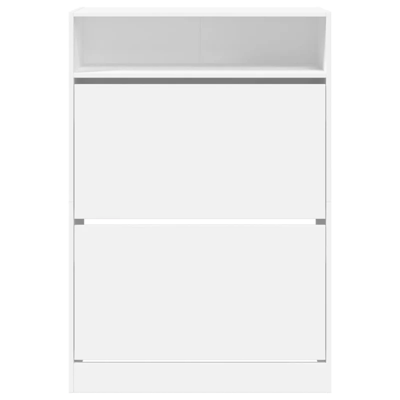 Schmaler Schuhschrank mit 2 Klappen & Ablage