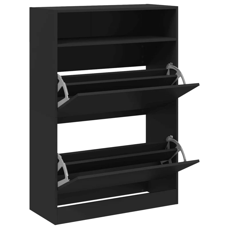 Schmaler Schuhschrank mit 2 Klappen & Ablage