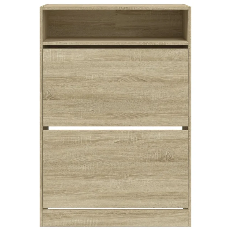 Schmaler Schuhschrank mit 2 Klappen & Ablage