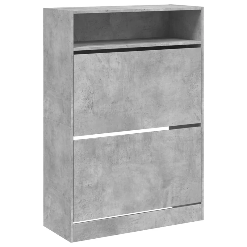 Schmaler Schuhschrank mit 2 Klappen & Ablage