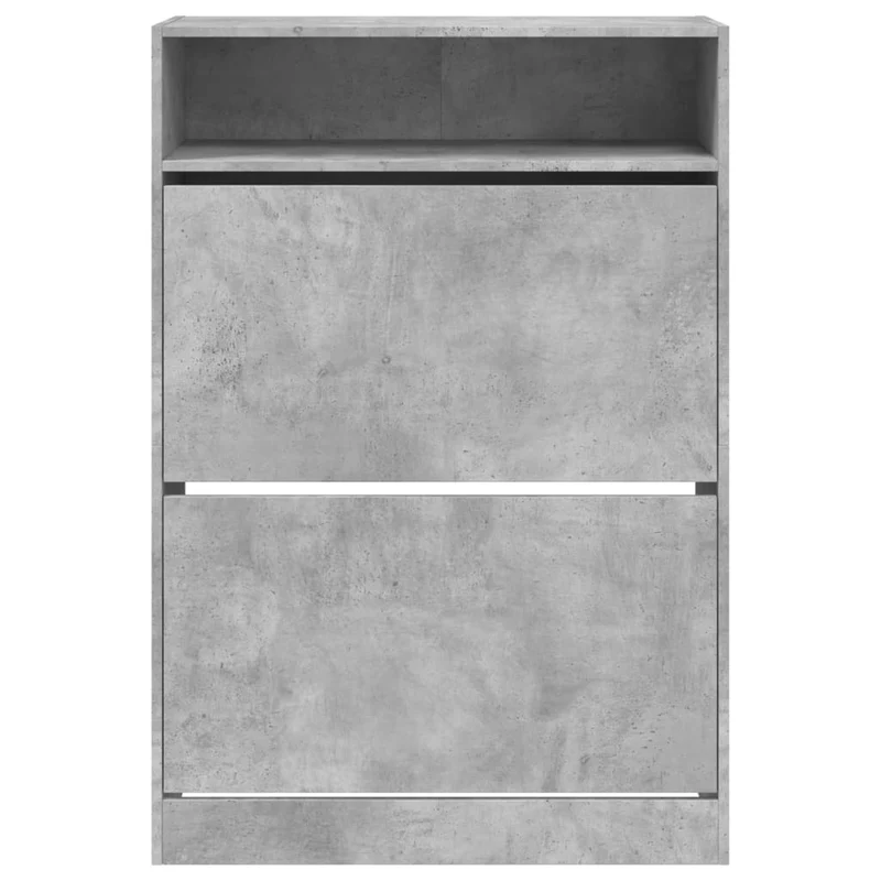 Schmaler Schuhschrank mit 2 Klappen & Ablage