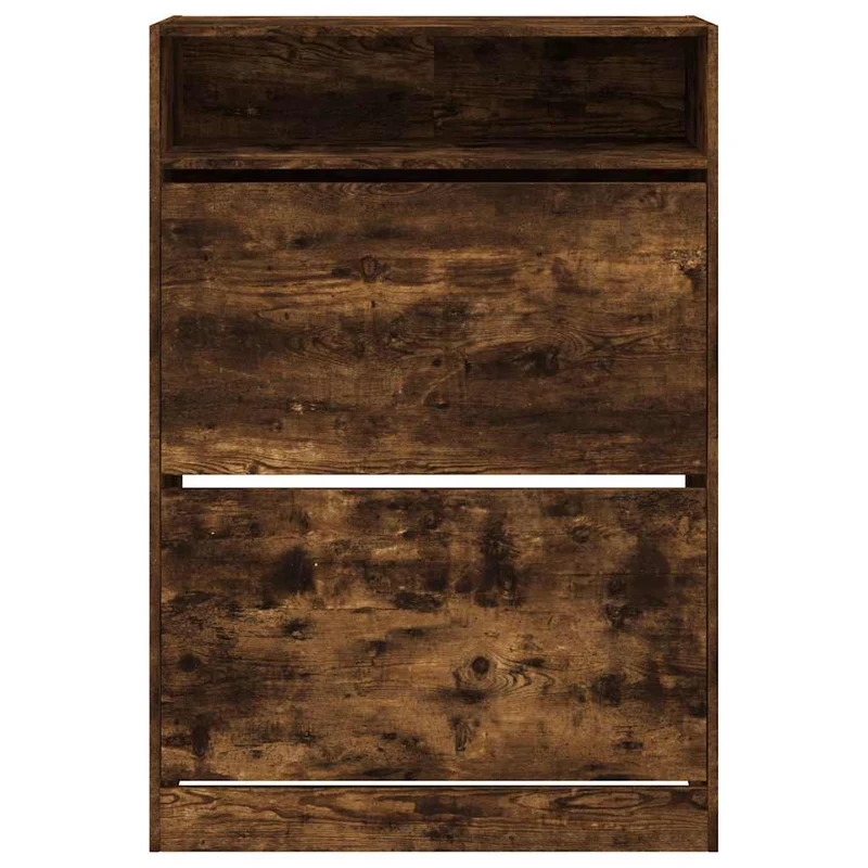 Schmaler Schuhschrank mit 2 Klappen & Ablage