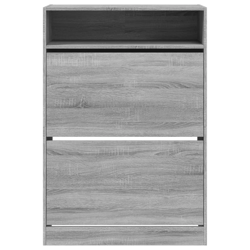 Schmaler Schuhschrank mit 2 Klappen & Ablage