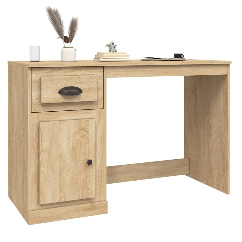 Moderner, stabiler Schreibtisch mit Schublade, 115 cm