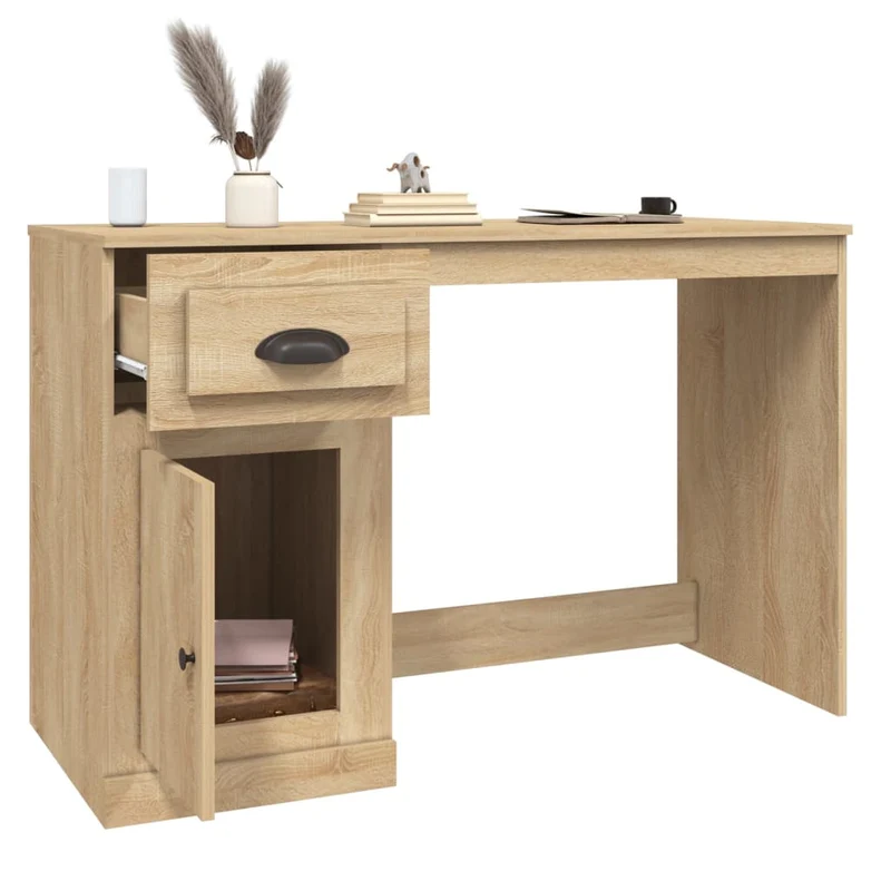 Moderner, stabiler Schreibtisch mit Schublade, 115 cm