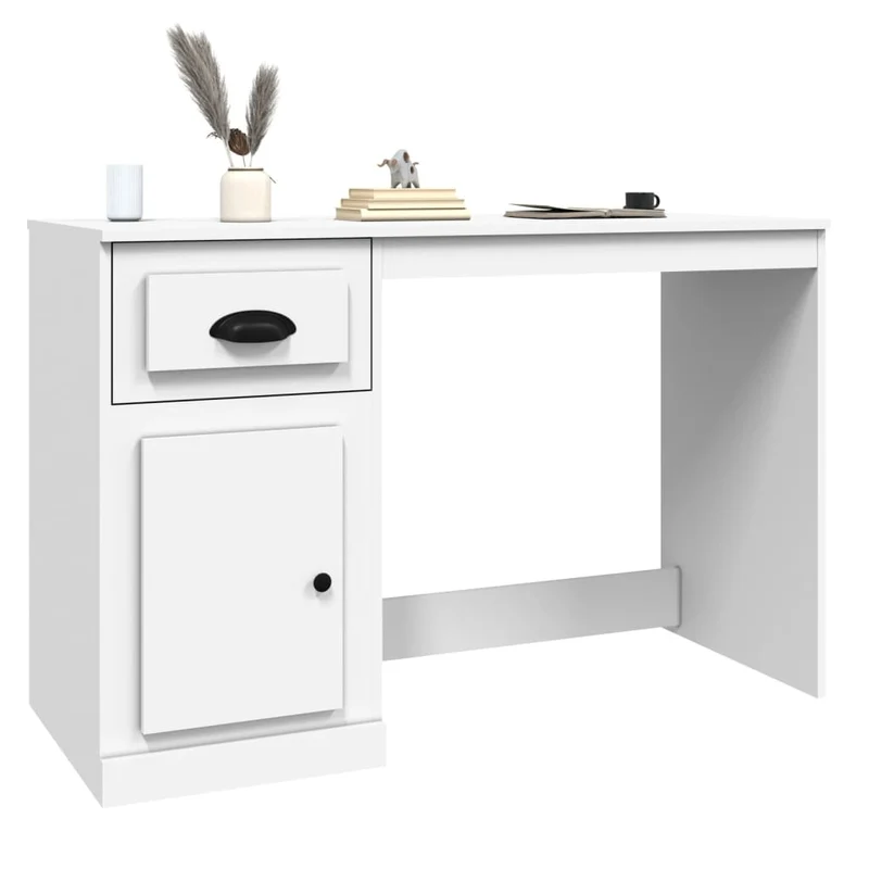 Moderner, stabiler Schreibtisch mit Schublade, 115 cm