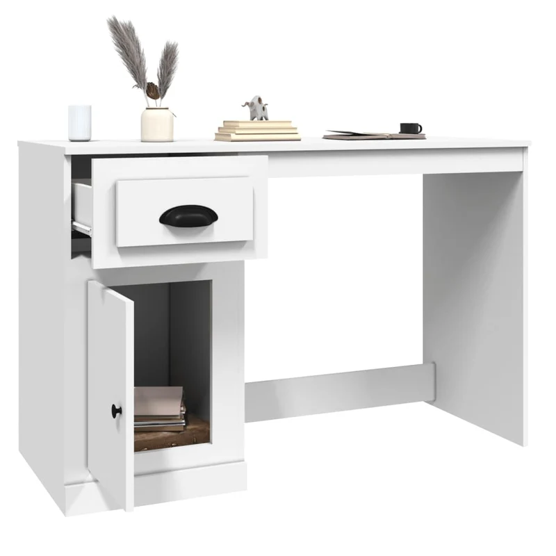 Moderner, stabiler Schreibtisch mit Schublade, 115 cm