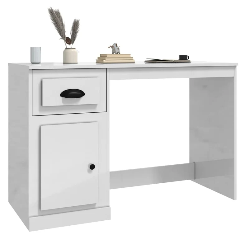 Moderner, stabiler Schreibtisch mit Schublade, 115 cm